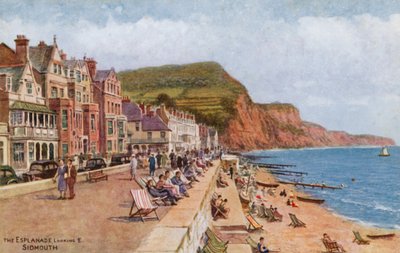 Az Esplanade, K-re néz, Sidmouth alkotó: Alfred Robert Quinton
