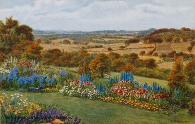 Kilátás egy Kentizmus kertből, Goudhurst alkotó: Alfred Robert Quinton