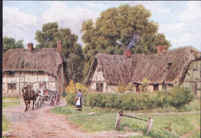 West Hagbourne, Berkshire, The Cottages and the Village Life of Rural England, a Dent & Sons Limited kiadása, 1912 alkotó: Alfred Robert Quinton