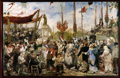 Július 14. 1880 (olajvázlat) alkotó: Alfred Roll