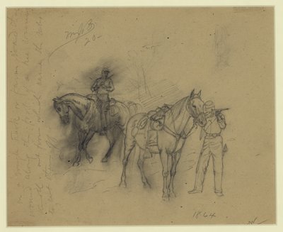 Két lovas alkotó: Alfred Rudolph Waud