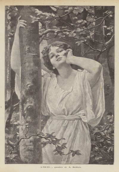A visszhang, A Seifert festménye (litho) alkotó: Alfred Seifert
