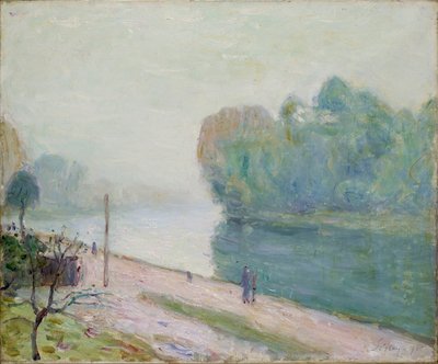 Egy kanyar a Loing folyóban, 1896 alkotó: Alfred Sisley