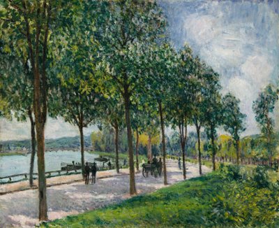 Gesztenyefák allée, 1878. alkotó: Alfred Sisley