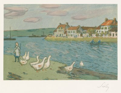 A folyó partja, 1897 alkotó: Alfred Sisley