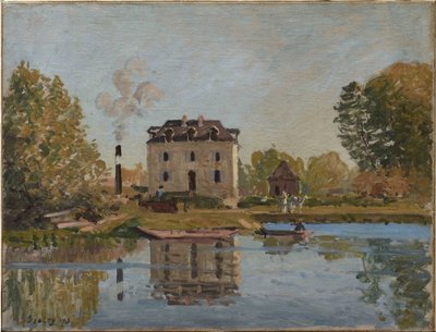 Gyár a Szajna partján, Bougival alkotó: Alfred Sisley