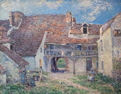 Francia: Cour de ferme à Saint-Mammès alkotó: Alfred Sisley