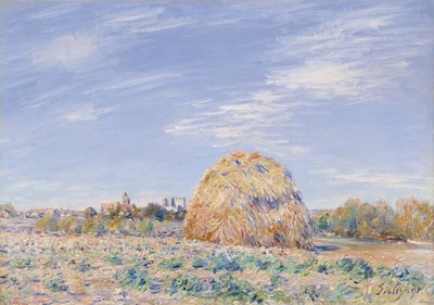 Szénakazal a Loing partján, 1891 alkotó: Alfred Sisley