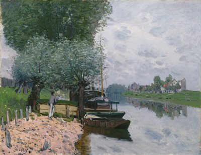 A Szajna Bougivalnál alkotó: Alfred Sisley