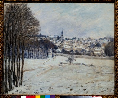 Alfred Sisley (1839-1899) La neige a Marly festménye, 1875 V. 0,46x0,56 m Párizs, Muse d