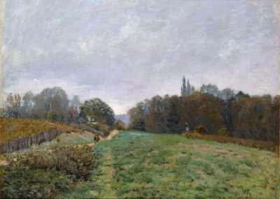 Louveciennes-i táj, 1873 alkotó: Alfred Sisley