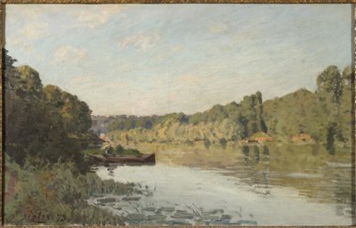 Táj Bougivalból, 1873 alkotó: Alfred Sisley