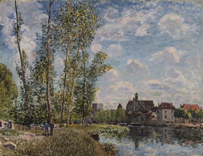 Moret, Kilátás a Loingra, Délután májusban alkotó: Alfred Sisley