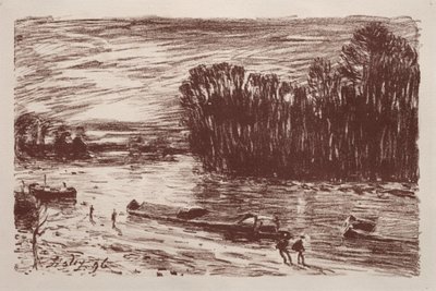 A Loing partján alkotó: Alfred Sisley