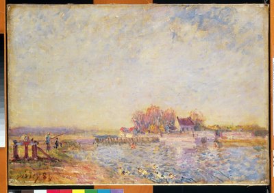 Folyói jelenet kacsákkal, 1881 alkotó: Alfred Sisley