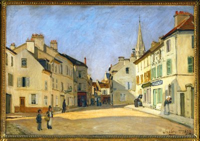 Rue de la Chaussee Argenteuilben alkotó: Alfred Sisley