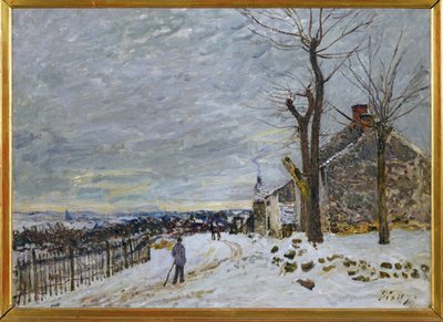 Hó Veneux-Nadonban, 1880 körül (festmény, vászon) alkotó: Alfred Sisley