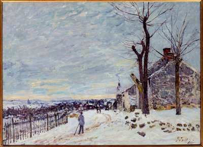 Havas időjárás Veneux-Nadonban (Veneux Nadon en Seine et Marne). Alfred Sisley festménye (1839-1899) alkotó: Alfred Sisley