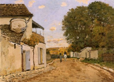 Utca Louveciennes-ben (Rue de la Princesse), 1873 körül (olaj, vászon) alkotó: Alfred Sisley