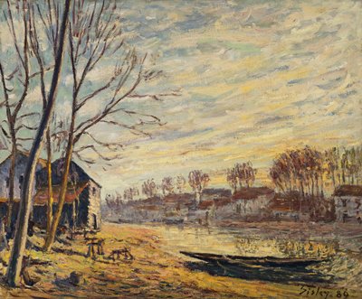 A Matrat-i csónakgyár; Chantiers a Matrat, 1889 alkotó: Alfred Sisley
