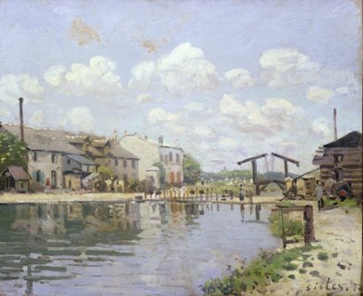 A Saint-Martin csatorna, Párizs alkotó: Alfred Sisley