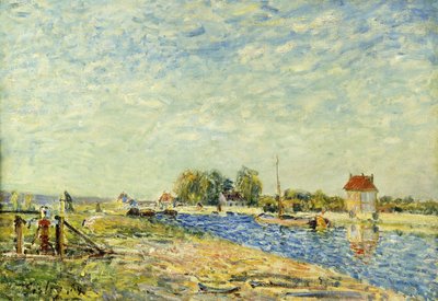 A loingi csatorna; A Loing-csatorna, 1884 alkotó: Alfred Sisley