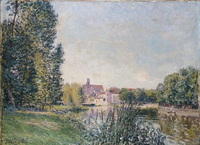 A Loing és a Moret-i templom, 1886 alkotó: Alfred Sisley
