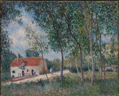 Az út Moret-ből Saint-Mammès-be alkotó: Alfred Sisley