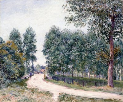 Saint-Mammes útja – Reggel alkotó: Alfred Sisley