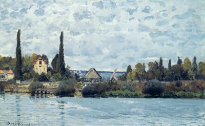 A Szajna Bougivalban, 1873 alkotó: Alfred Sisley