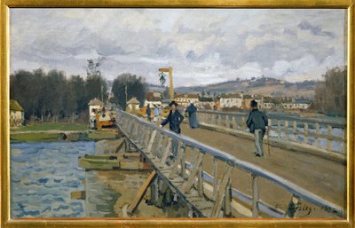 A gyaloghíd Argenteuilben alkotó: Alfred Sisley