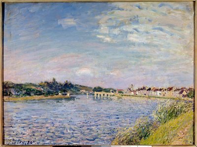 Mammes képe a Loing-festményről, Alfred Sisley (1839-1899) 1886 V. 0,54x0,73 m Dijon, Szépművészeti Múzeum alkotó: Alfred Sisley