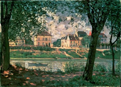 Dorf an der Seine von Alfred Sisley