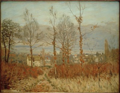Kilátás Louveciennesre ősszel alkotó: Alfred Sisley