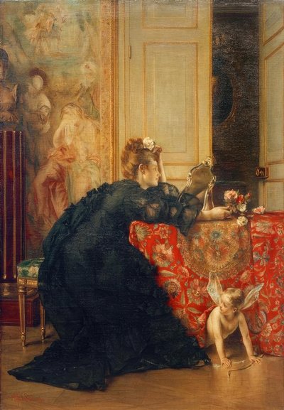 A.Stevens, Az özvegy avagy Az özvegység utolsó napja alkotó: Alfred Emile Stevens