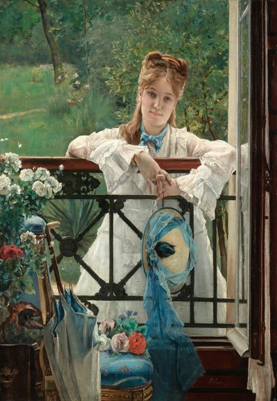 A kék szalag, 1894 körül. alkotó: Alfred Emile Stevens