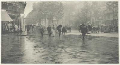 Egy nedves nap a Boulevardon, Párizs alkotó: Alfred Stieglitz