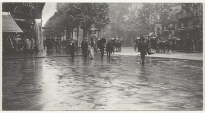 Egy nedves nap a Boulevardon, Párizs alkotó: Alfred Stieglitz