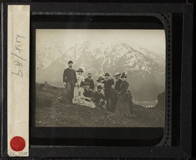 Family & Friends at Mittenwalk, c. 1884. alkotó: Alfred Stieglitz