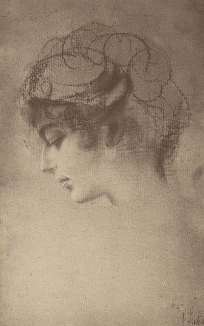 Egy Lenbach-vázlat alapján alkotó: Alfred Stieglitz