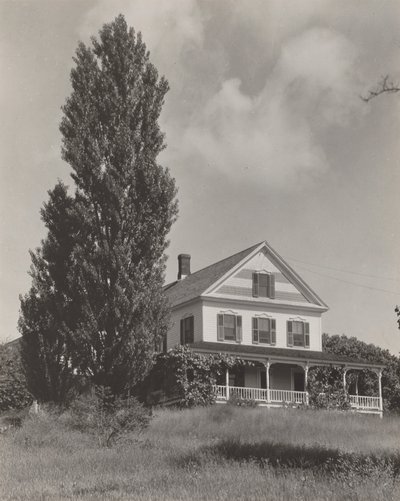 Ház a dombon, Lake George alkotó: Alfred Stieglitz