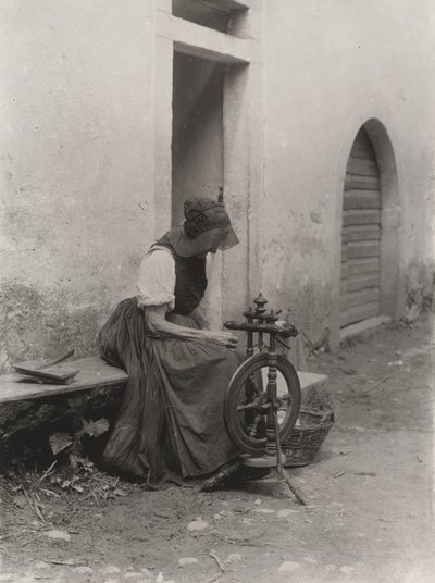Öregasszony fonókerékkel alkotó: Alfred Stieglitz