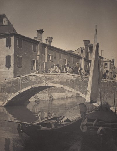 A hídon – Chioggia alkotó: Alfred Stieglitz