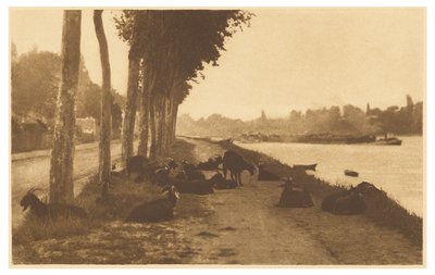 [A Szajnán - Párizs közelében] alkotó: Alfred Stieglitz