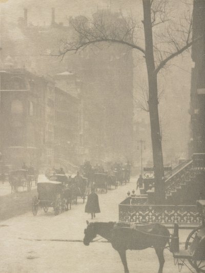Az utca, plakáttervezés (fotónyomat) alkotó: Alfred Stieglitz