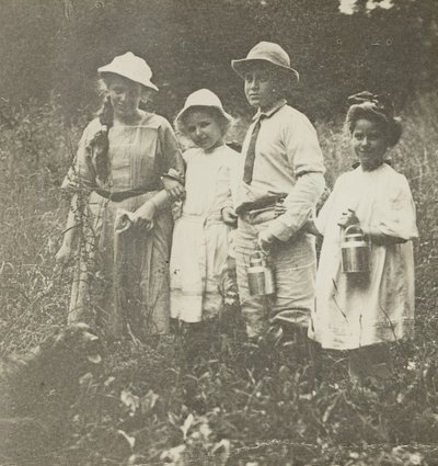 Untitled Flora, Elizabeth, Howard & Kitty Lake George mezőben, 190305. alkotó: Alfred Stieglitz