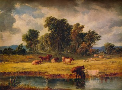 Banks of the Envy, Rhuddlan közelében, 1852, 1938 alkotó: Alfred Vickers