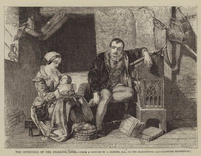 A harisnya szövőszék feltalálása alkotó: Alfred W. after Elmore