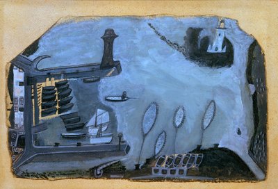 „Ez a Sain Fishery, ami volt”: St. Ives kikötője és Godrevy világítótornya alkotó: Alfred Wallis