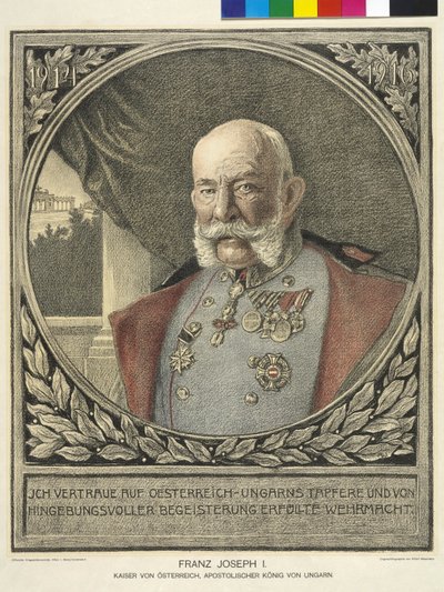I. Ferenc József osztrák császár alkotó: Alfred Wesemann